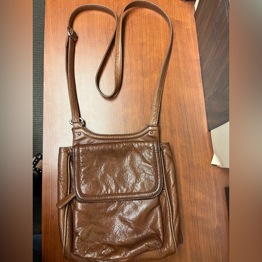 Feel The Difference Osgood Marley Brown Leather Crossbody